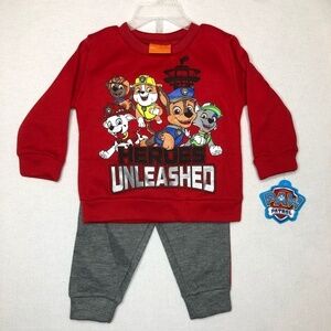 Paw Patrol NWT Boys Fleece Matching Pant‎ Set Size 18 Months